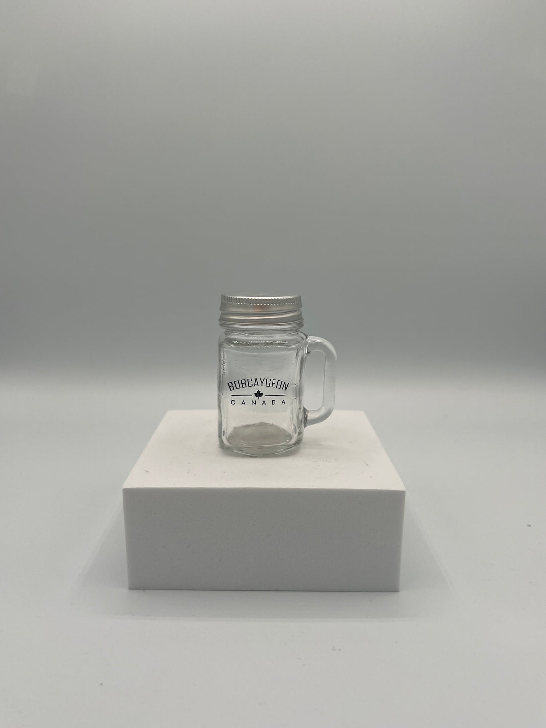 Bobcaygeon Mini Mason Jar Shotglass With Handle