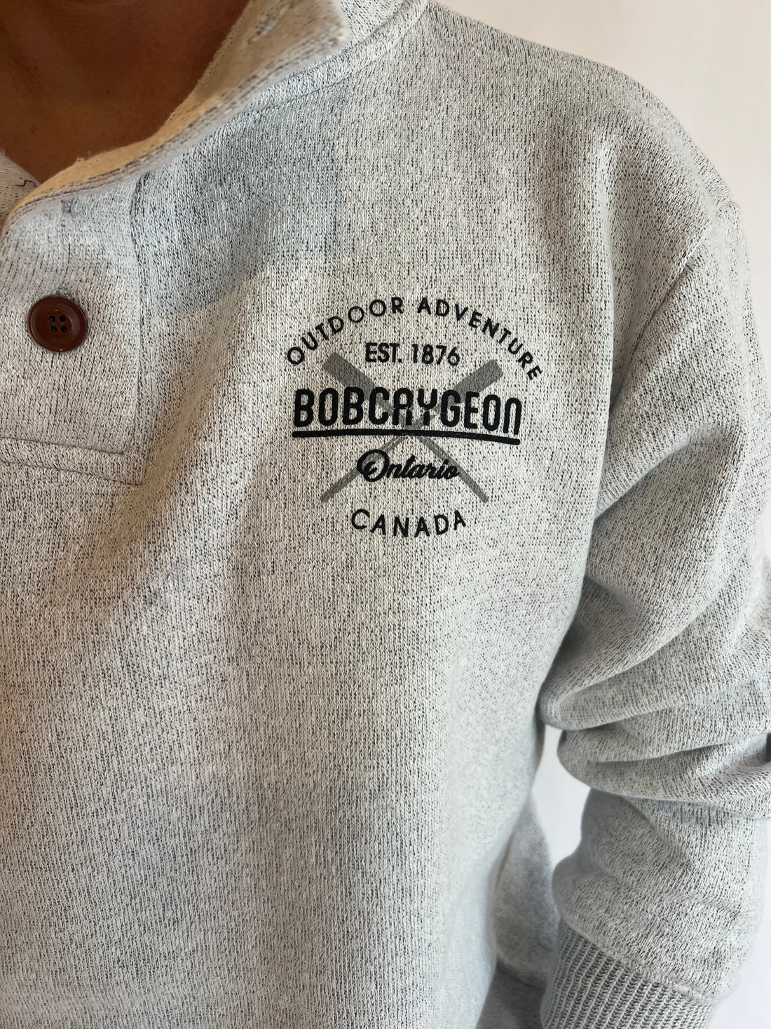 Bobcaygeon Nantucket Fleece Button Henley Unisex