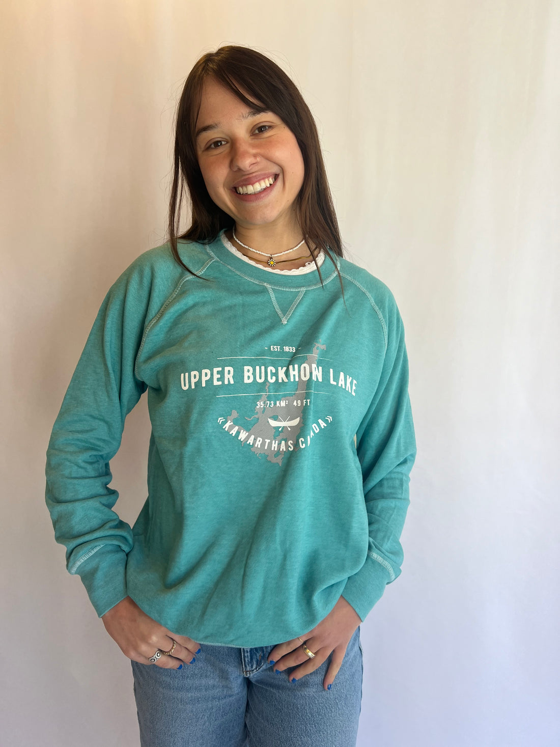 Upper Buckhorn Lake (Mcrew) Crew Neck Pullover