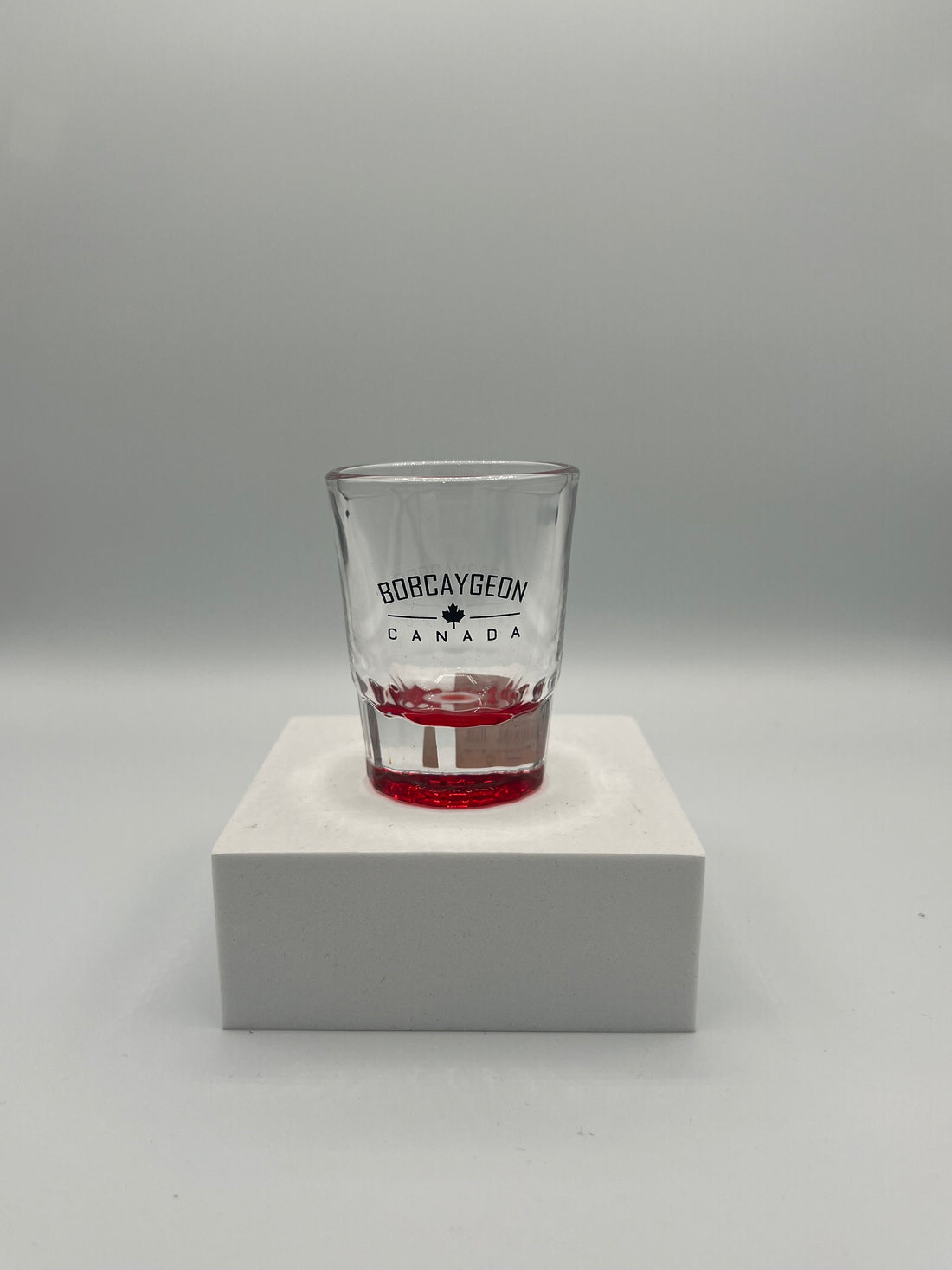 Bobcaygeon Red Bottom Shotglass