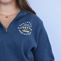 Kawartha Lifestyle  Bobcaygeon Boat Logo 1/4 Zip Sweater