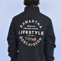 Kawartha Lifestyle  Bobcaygeon Boat Logo 1/4 Zip Sweater