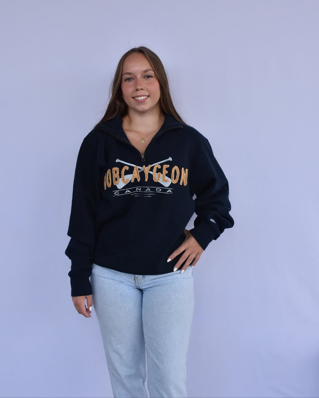 Bobcaygeon Cross Paddles 1/4 Zip Sweater