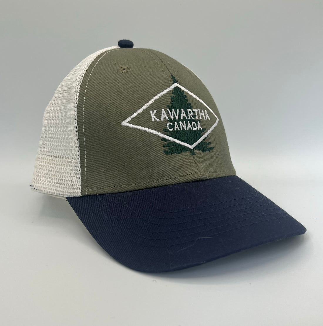 Kawartha Canada Pine Tree In Diamond Mesh Back Hat