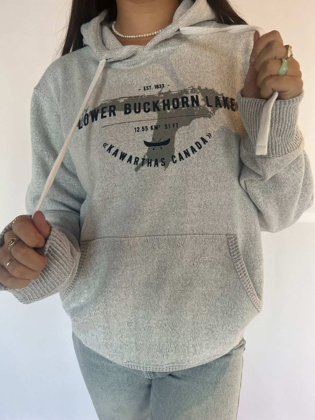 Lower Buckhorn Lake Nantucket Fleece Hoodie