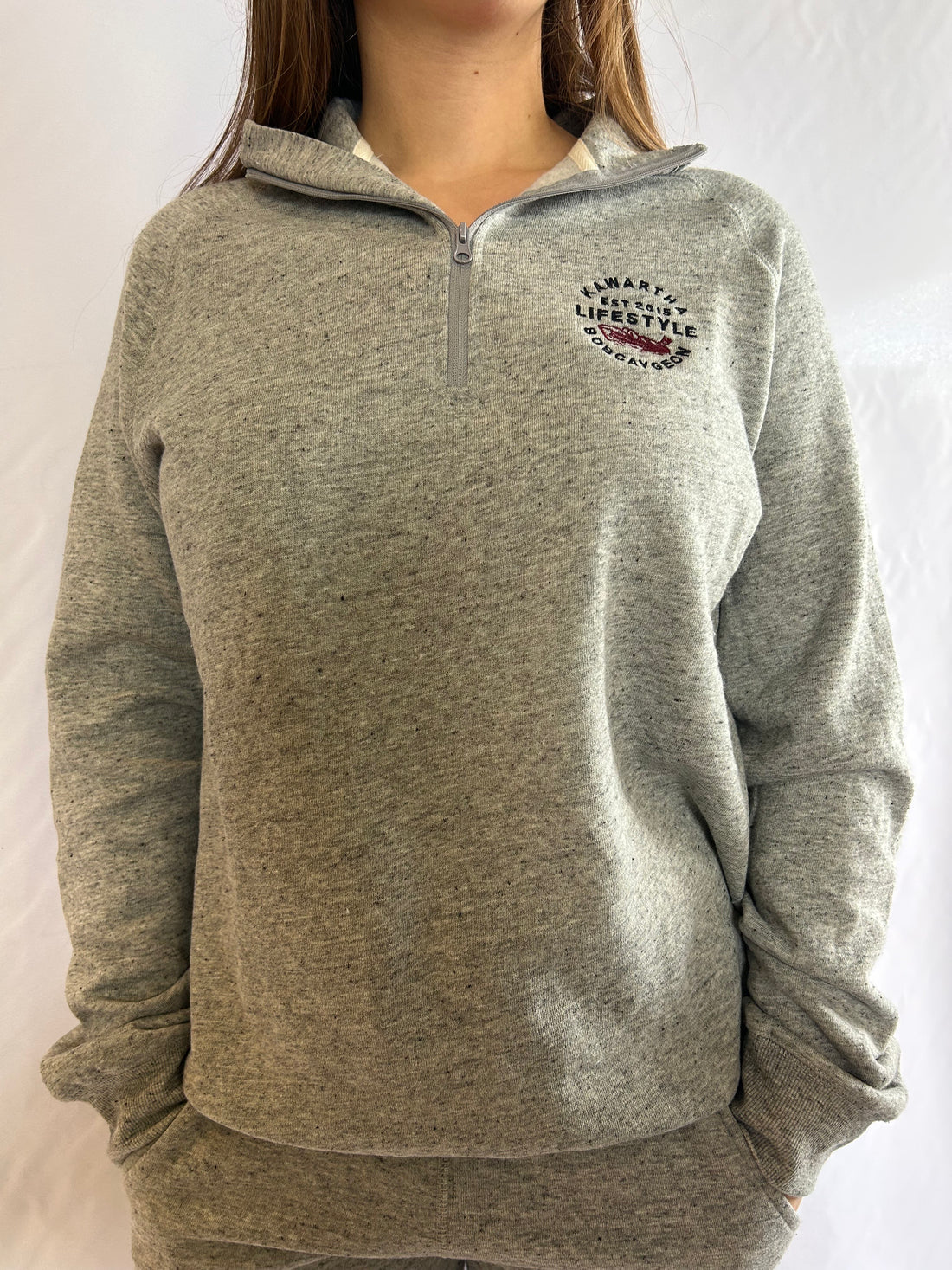 Kawartha Lifestyle Bobcaygeon Boat Logo 1/4 Zip