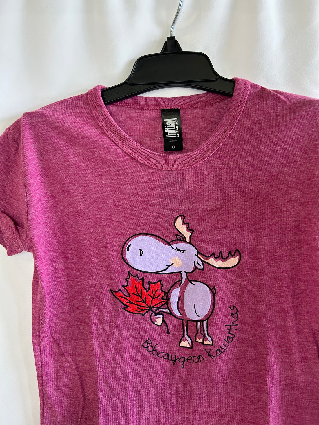 Bobcaygeon Moose Holding Maple Leaf T-Shirt
