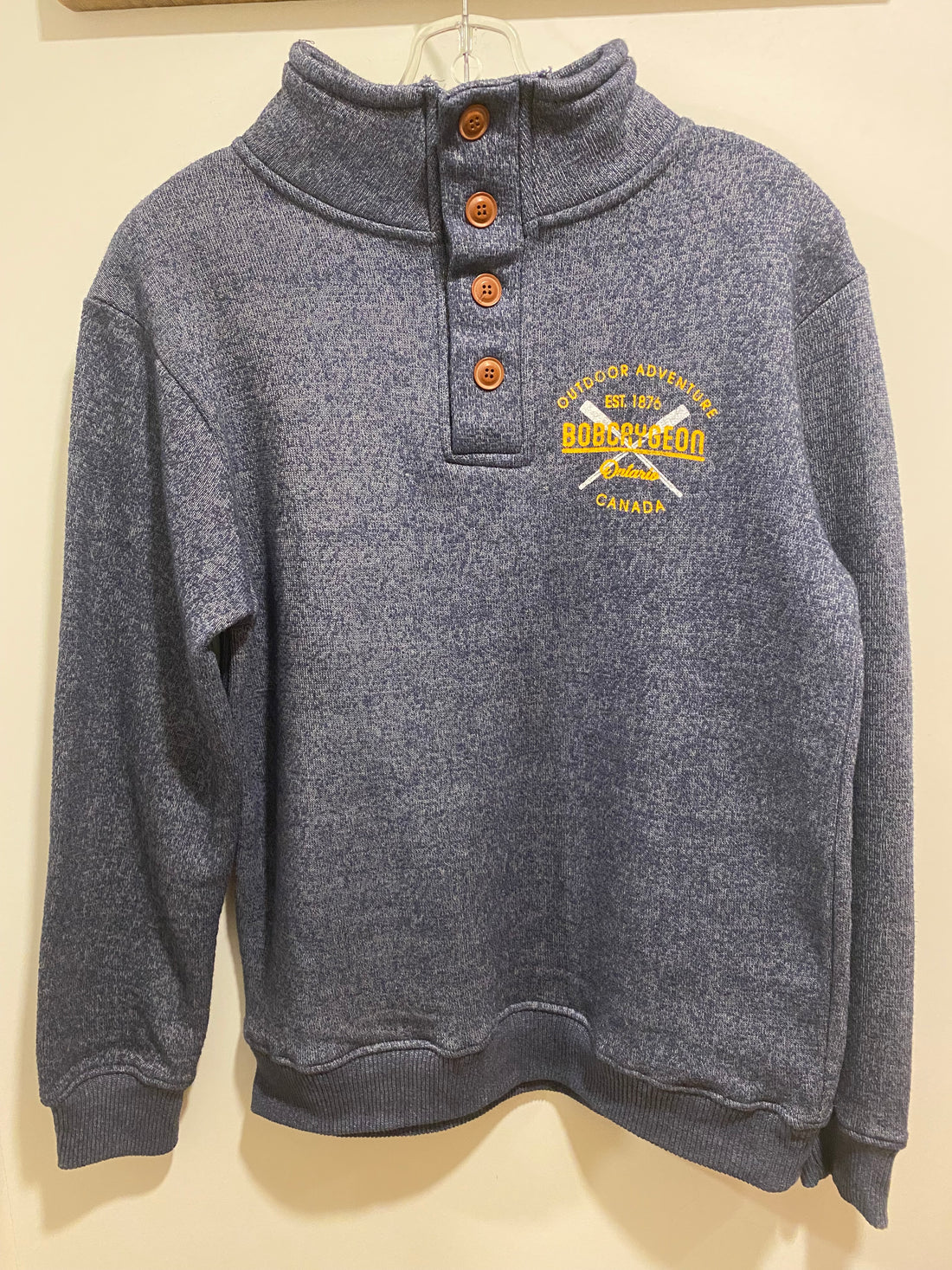 Bobcaygeon Nantucket Fleece Button Henley Unisex
