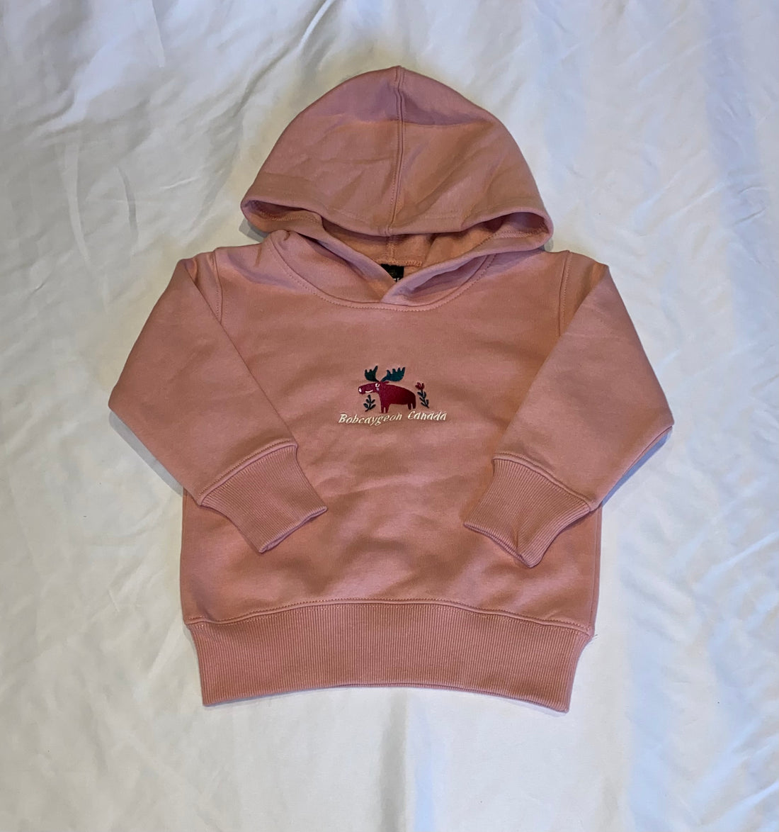 Bobcaygeon Moose and Flowers Toddler Hoodie