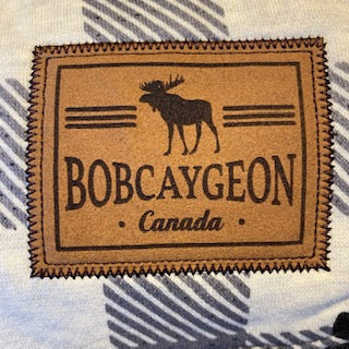 Bobcaygeon Canada Moose Blanket Grey One Size