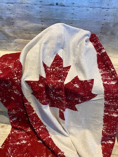 Bobcaygeon Canadian Flag Blanket Red/White One Size